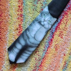 🎵Vintage Ralph Marlin Tie - Cat And Mouse🎵